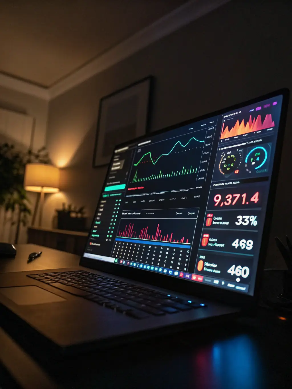 A clean and organized digital dashboard displaying compliance metrics and policy updates, symbolizing inspection readiness.
